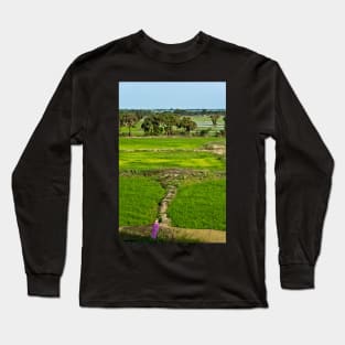 The Rice Terraces of Angkor, Cambodia Long Sleeve T-Shirt